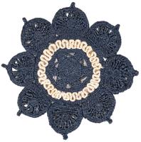 Navy Blue and White 2' x 2'