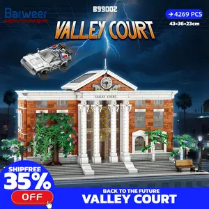 [BARWEER](SHIP FREE) Back To The Future Courthouse With Original Box 4269pcs 43*36*23cm