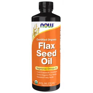Flax Seed Oil Organic 24 fl oz by Now Foods