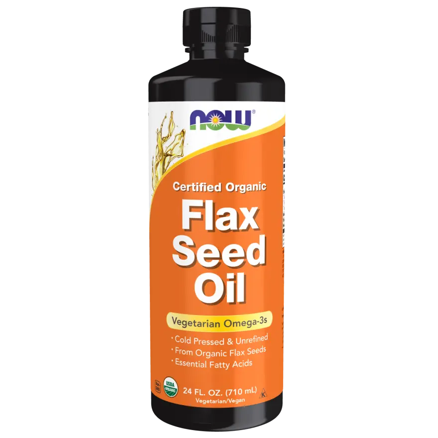 Flax Seed Oil Organic 24 fl oz by Now Foods