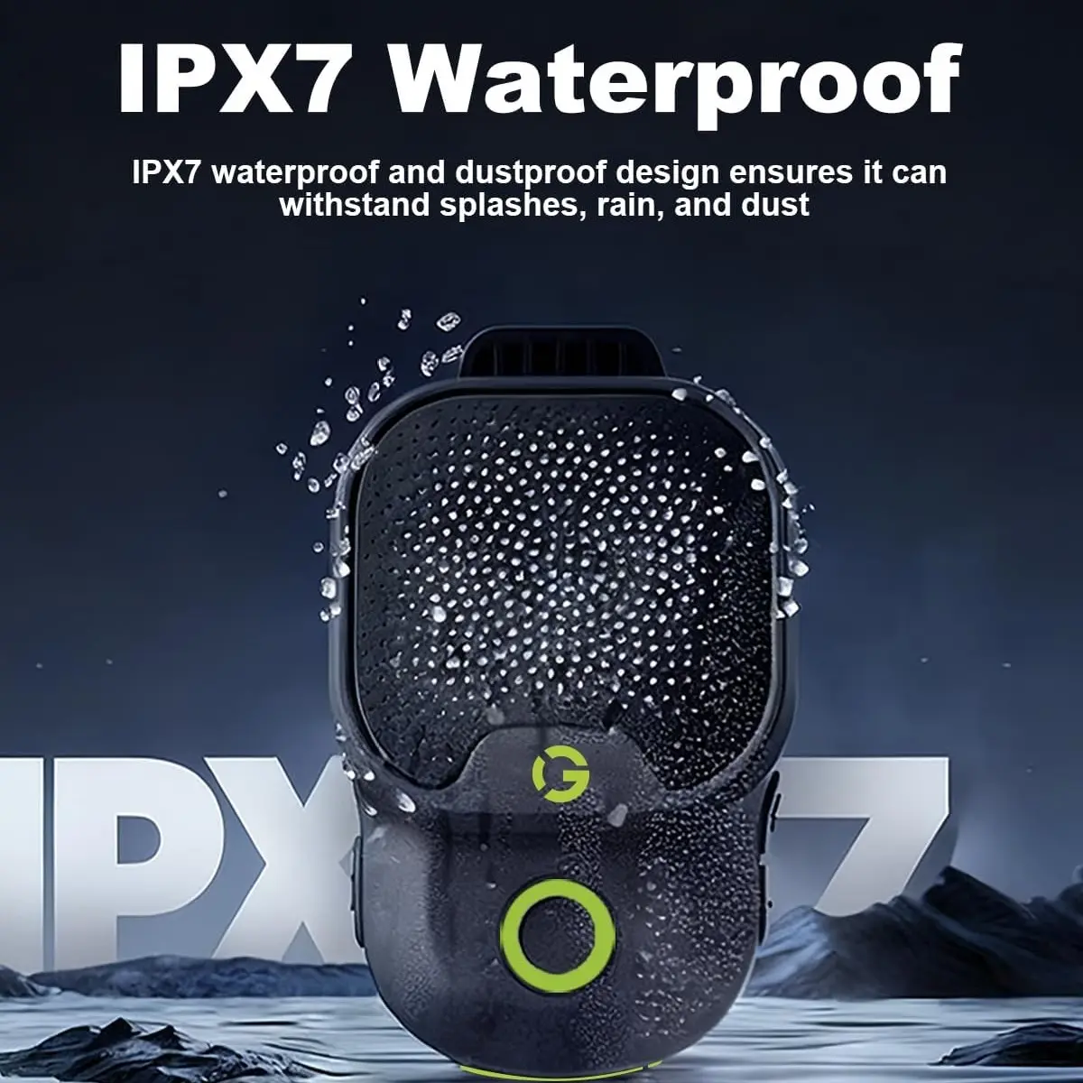 Portable Bluetooth Speaker with Clip, Waterproof Mini Wireless Speaker, Rechargeable Compact Speaker with Volume Control, Lightweight Wearable Speaker for Outdoor, Hiking, Cycling, Travel & Sports