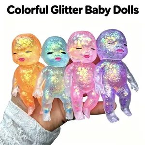 Sugar Squishy Glitter Sparkle Stress Ball Ultra Soft Slow Rise Stretchable Moldable Squeeze Fidget Toy for Anxiety Relief Sensory Play Decor