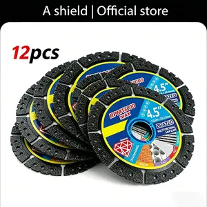 115mm 4.5-inch multi-material angle grinder cutting blades, available in 3-piece, 6-piece, and 12-piece multi-size sets, suitable for dry cutting, capable of cutting a variety of materials such as metal, tile, stone, plastic, cast iron, marble, and more.