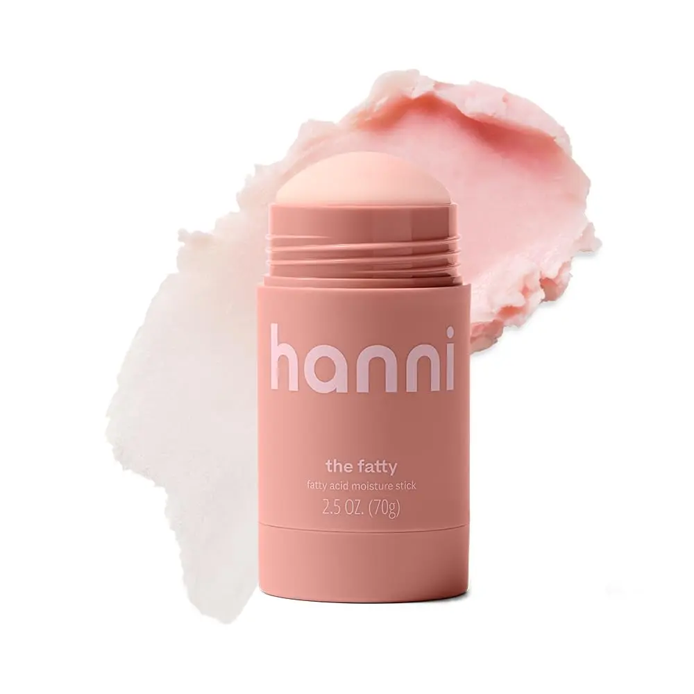 HANNI The Fatty Body Moisturizer Stick with Omega 3 & 6 Fatty Acids Travel Size Solid Lotion for Plumping Hydration Fragrance-Free Safe for Sensitive Skin 2.5 oz