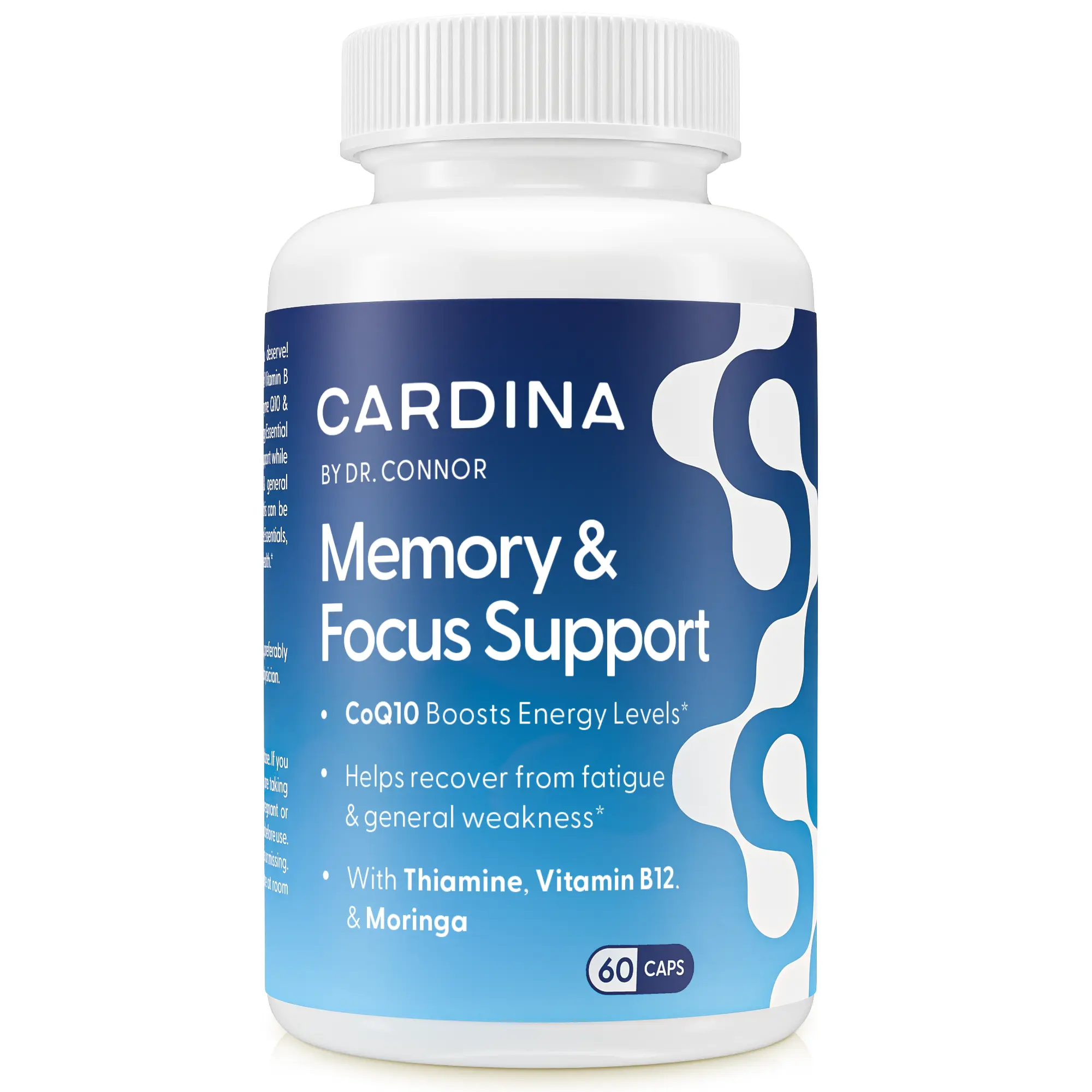 Cardina B12 Vitamins for Women and Men - Brain Supplements with Thiamine B1 and COQ10 - Non-GMO, Vegan, 60 Ct - Supports Memory and Focus - Healthcare, Dietary Fitness Natural