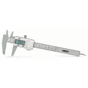 Insize Electronic Caliper with Plastic Jaws - 0 to 6 in Range, 0.0005 in Resolution, 0.0040 in Accuracy, 1.575 in Jaw Length, Model 1139-150