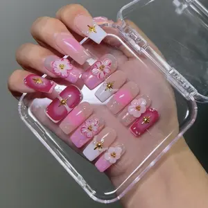 Press-On Nails Collection Natural Everyday Look 10PCS Reusable & Non-Toxic, Easy-to-Apply Salon-Style Nails for Work,Daily Wear, and All Seasons