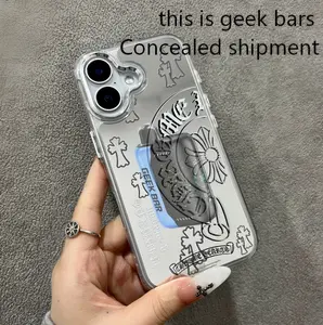 This is Geek Bar Floral Curve Phone Case Protection with Concealed Shipment Design for Secure Delivery