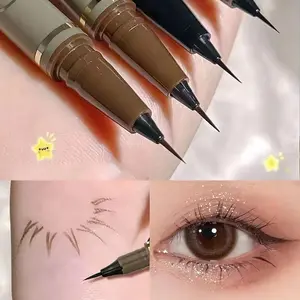 Quick-Dry Smooth Eyeliner Liquid Pen, High Pigment Flawless Matte Effect, Long-Lasting Longwear Eyeliner Waterproof Sweatproof Smudge-Proof, Ideal for Music Festivals, Enhance Eye Makeup, Cosmetic