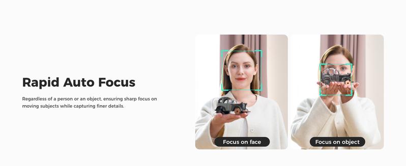 OBSBOT Meet SE 1080P Webcam with AI Framing Streaming Camera, 1/2.8" Sensor, Beauty Mode, Gesture Control, DOL HDR, Web Camera for Desktop and Gaming