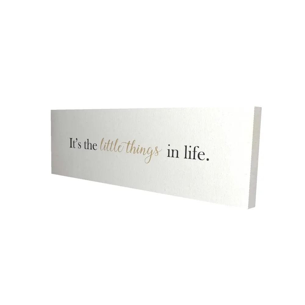 212 MAIN 16x48 in. Minimalist Wall Print - High-Def Decorative Artwork, Motivational Home Decor for Bedroom with "It's the Little Things in Life" (Model 2080-1648-QU11-1)