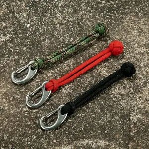 550 Paracord Keychain Lanyard Fist Knot High Strength Parachute Cord Self-defense Emergency Survival Tool Key Ring