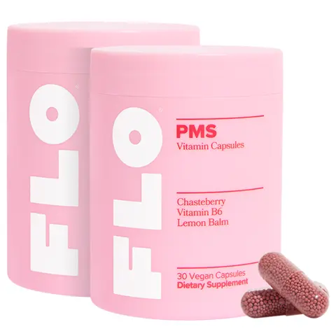FLO PMS Vitamin Capsules for Women, 30 Servings (Pack of 2) by O Positiv