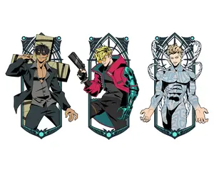 Stampede Trigun Charm Keychains