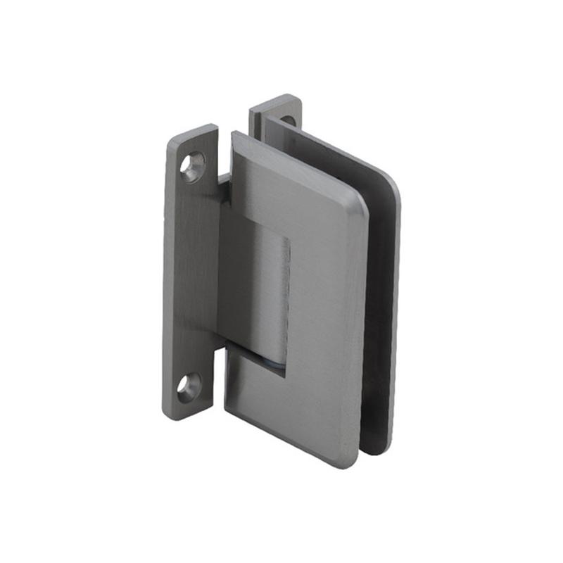 NCYINOX Solid Brass Adjustable Beveled Wall Mount 90 Degree Double Side H Back Plate Standard Hinge Bathroom Glass Clamp