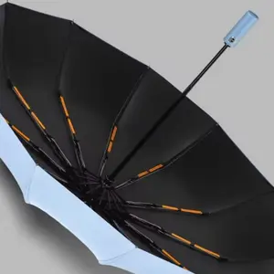 24-bone Reinforced Umbrella, Fully Automatic Umbrella, Windproof Umbrella, Anti-UV Sunscreen Umbrella, Sunny and Rain Dual-use Umbrella