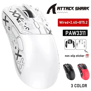 ATTACK SHAR R1 Wireless Mouse Bluetooth Gaming Mouse PAW3311 Sensor 1000Hz Return-rate Tri-mode