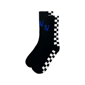 CHECKERED SOCK - BLACK // WHITE