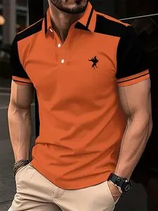 Men's Summer Casual Simple Shirt Digital Print T-Shirt Short Sleeve Polo Gift Shirts Men's Summer Casual Simple Shirt Digital Print T-Shirt Short Sleeve Polo Gift Shirts