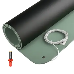 Grounding Mat, Green Foam Grounding Mat with Grounding Cord and Test Pen, Grounding Sheets for Better Sleep (16''X27'')