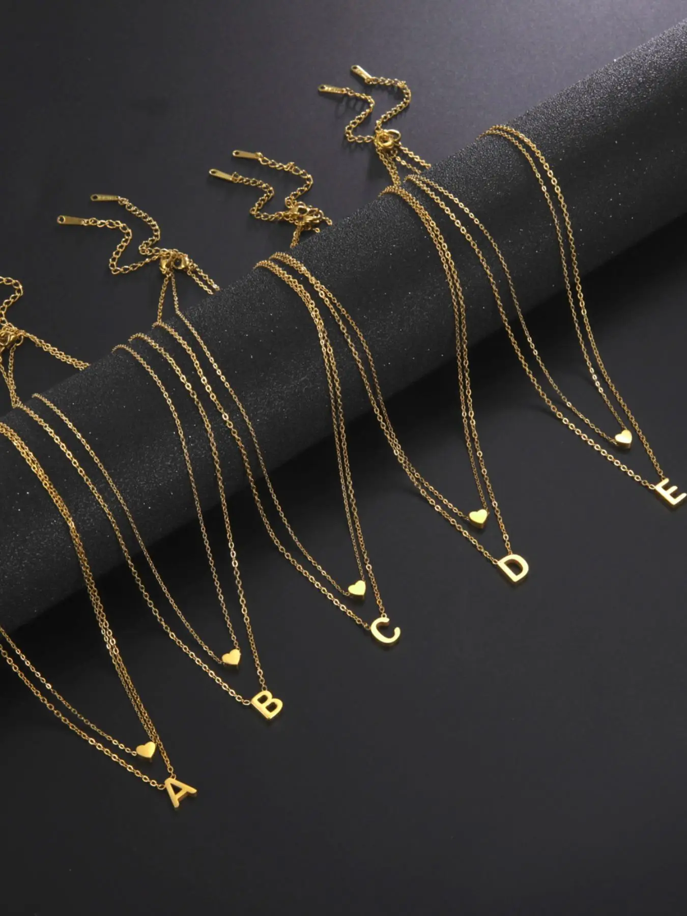 Summer 2024 Fashion Multi-layer Letter Detail Pendant Necklace for Women As Gift, Fashion Jewelry for Party, Daily Clothing Decor, All-match & Exquisi