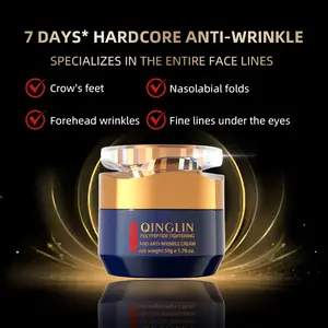 【QINGLIN】Peptide Firming Full Face Cream Anti-Wrinkle Anti-Aging Facial Moisturizer Deep Hydrating Skin Care Natural Plant Extract Glow Lotion Perfect Gift