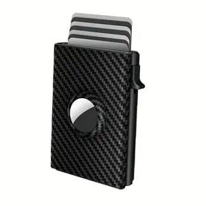 Portable Smart Men's Wallet with RFID Bloking 6-9 Cards,Smaller and More Portable,Gift for Men,ID Window Cash Slot.