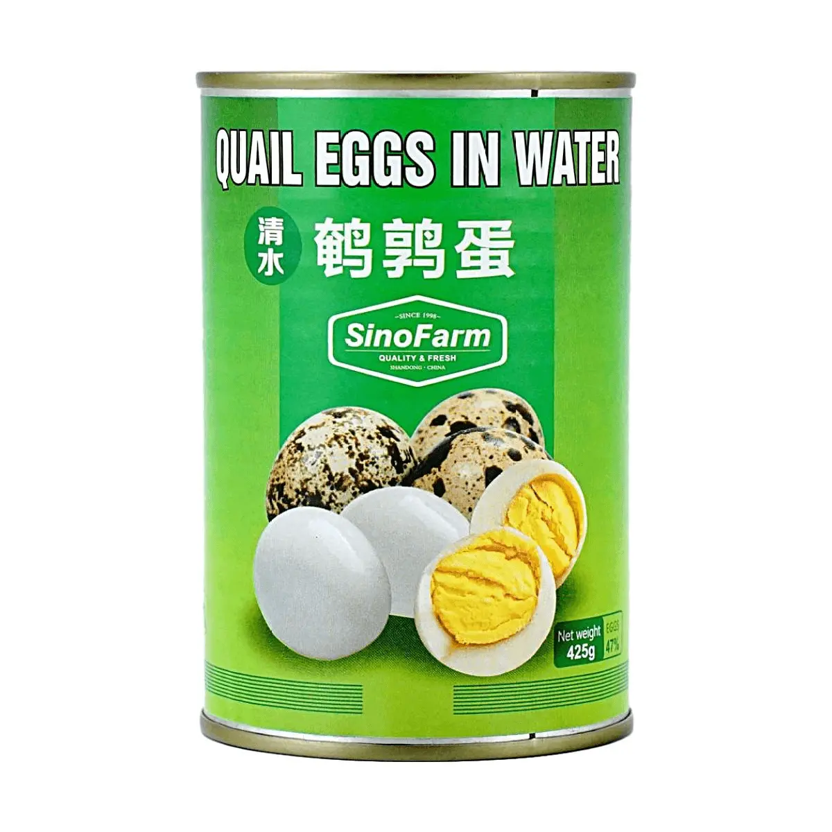 XINNONG Ready-to-Eat Quail Eggs 425g - High Protein, Low Carb, Perfect for Hot Pot, Salads, Ramen & Snacks