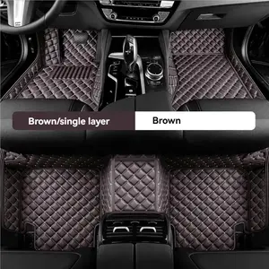 For 2017-2023 Honda CR-V Full-Coverage Interior Floor Mats Leather PU Material Waterproof, Stain-Resistant, Wear-Resistant Car Mats