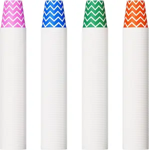 500 Pack 5oz Paper Cups, Multicolor Paper Disposable Cups, Small Mouthwash Cups, Cold Beverage Drinking Cup for Party, Travel and Event (Strip)