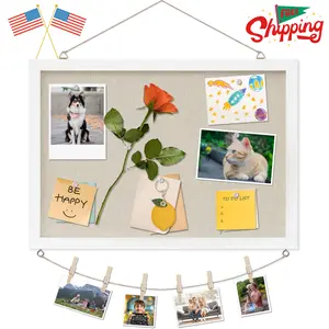 Cork Board with Linen White,Bulletin Board 17x12 Cork Board with Linen White,Bulletin Board 17x12
