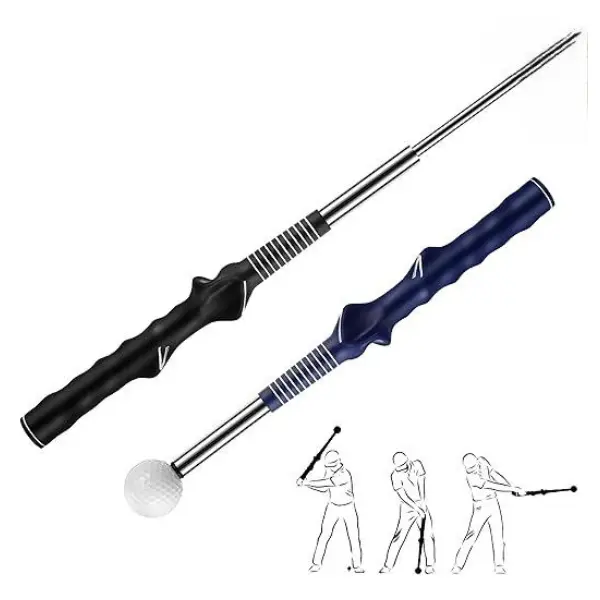 Retractable Golf Swing Training Aid Golf Swing Trainer Grip Training Aid Suit for Men & Women Indoor Practice Chipping Hitting Golf Accessories