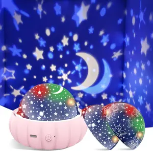 Starry Sky Projector 360° Rotating Atmosphere Night Light Planetarium Star Projector, Dinosaurs Starry Sky Unicorn Auto Rotating Exquisite Ornaments Lamp Romantic Night Light for Bedroom Party Best Christmas Gift for Kids Novelty Household