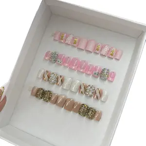 Short Square Custom Press on Nails for Personalized Manicure