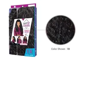 Sensational wig, instant half up / half down style.