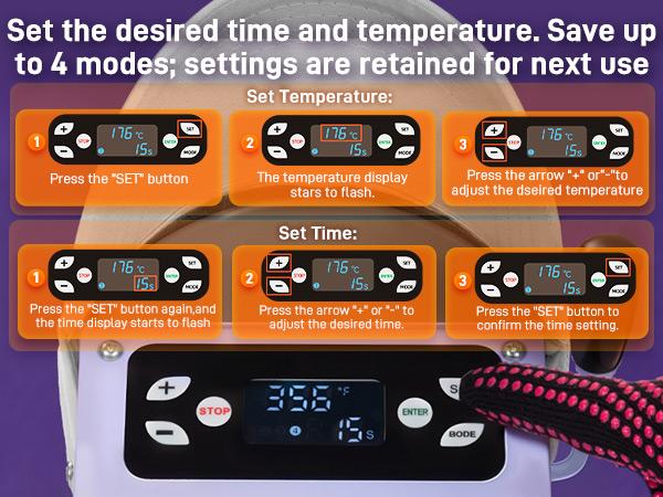 Auto Hat Heat Press Machine, Automatic Open/Release, 4 Memory Modes, Precise Temp/Timer Control, 6.54"x3.84"Curved Heat Plate, Hat Stretcher, for Caps, Sublimation, Vinyl, Heat Transfer