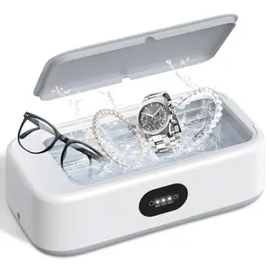 L-KCK007  Ultrasonic Jewelry Ring Cleaner, 700ml(24oz), 49khz, 48W,Multiple Digital Display Modes Convenient Jewelry Cleaner for Jewelry, Eyeglasses, Keys, Combs, Coins, Razor Heads