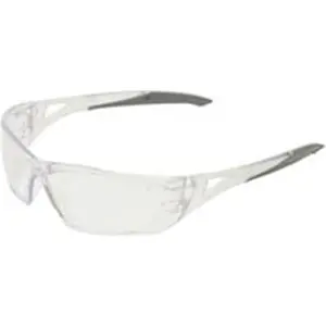 212 MAIN Delano ANSI Certified Safety Glasses - PVC Frame, Custom Foam, Removable Inserts, UVA Protection, High-Vis Tint, Scratch-Proof, Black/Clear Lenses, Model SD111-G2/SD111, High-Vis Temperature Resistance (Hunting & Outdoor Use)