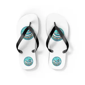 Men's Custom Pilot Design Casual Flip Flops - High Altitude Lounge Footwear with Comfortable EVA Sole for Summer Use