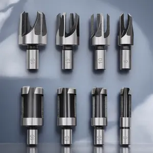 Double-Ended Self-Locking Woodworking Drill Bit Set, High Carbon Steel Straight Shank Drill Bit, Anti-Slip Self-Locking Slot Design Drill Bit Set