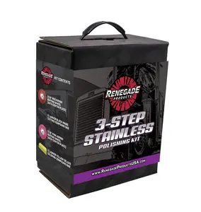 Renegade Products | 3-Step Stainless Steel Polishing Kit – Buffing Wheels & Compound Bars for Mirror Shine Metal Restoration
