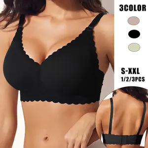 FZ 1/2/3PCS EssElegance Push-Up Seamless Bra - Adjustable Straps & Wire-Free Support for Daily Wear, Ultra-Soft Breathable Fabric