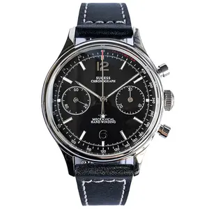 Sugess Chrono Heritage SUPAN003GN/SN V2 38mm WR50 Men Watch Chronograph Manual 387B-1963