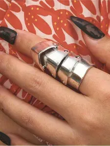 Minimalist Casual Unique Punk Gothic Joint Flexible, Unisex Daily Vacation Music Festival Party Jewelry Statement Ring Punk Style Ring