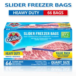BPA-Free Plastic Heavy-Duty Zipper Seal Slider Bags, 35/70 Count Thick-Duty Preserving Containers for Fruit, Meat & Kitchen Organization, Food Storage Container, Anti-Leak Food Containers