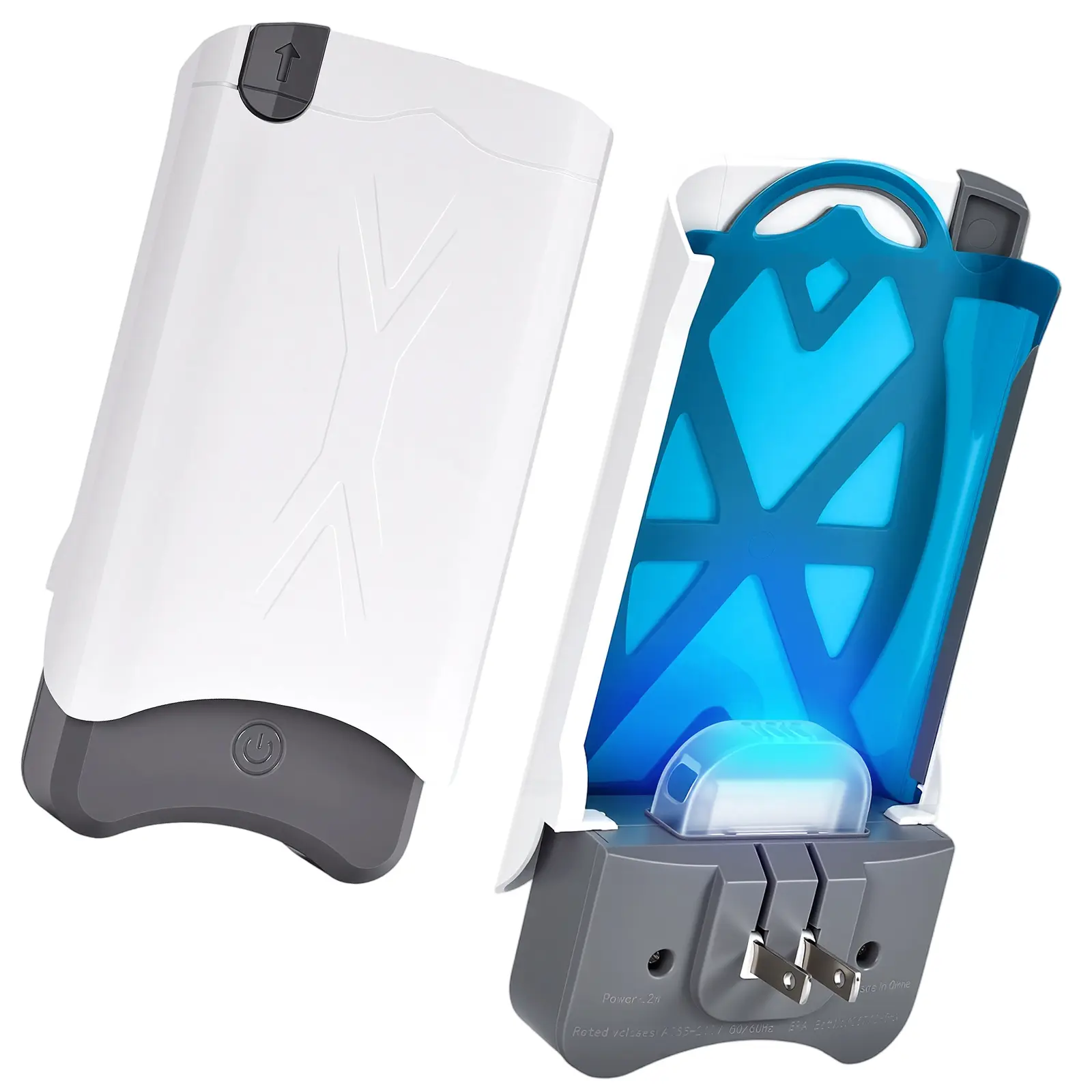 WGCTEK UV Light Indoor Electronic Flying Insect Trap - Plug-in Bug Catcher with 1 Device & 1 Cartridge or 7 Cartridges for Gnats, Fruit Flies, Mosquitoes, Home & Kitchen Use
