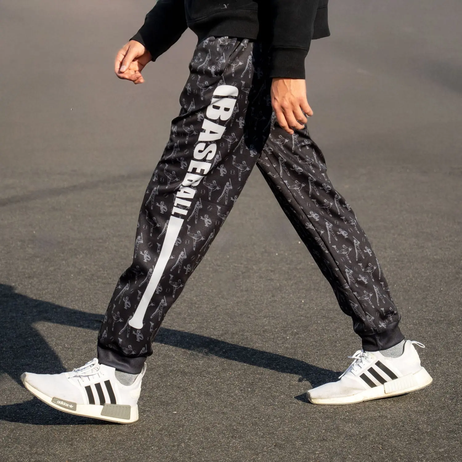 Baseball Sweatpants for Players with Moisture-Wicking Fabric, Zippered Legs & Elastic Waistband for Practice & Warm-ups, Sports Pants