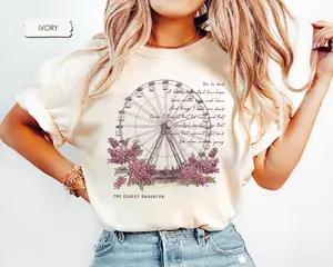 Eldest Daughter Showgirl Shirt, Ferris Wheels, Kisses, and Lilacs Lyrics Vintage Graphic Tee, The Life of The Eldest Daughter