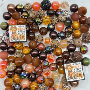 March Third Round Promotion Acrylic Silicone Beads, Used for Bracelets Keychains Beading Making Jewelry Making Supplies, Choking Hazard Warning