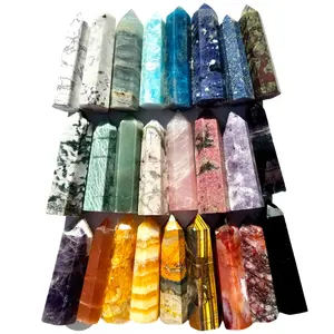 Natural Gemstone Tower - Crystal Point - 4" Crystal Tower - Over 50 to Choose From